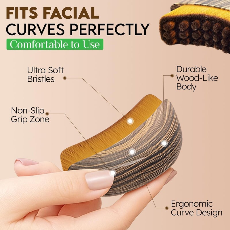 Fvaql New Lymphatic Contour Face Brush，Lymphatic face Brush for Sculpting – Anti-Puffiness Detox & Lift Improves Skin Glow，Ergonomically Designed to Fit The Skin Precisely and Relieve Fatigue - Image 3
